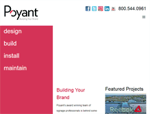 Tablet Screenshot of poyantsigns.com